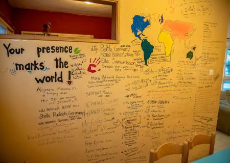 There is a clubhouse which has smart TV, living room, kitchen, bathroom & a small library w/books in many languages. 3 area WiFi.
